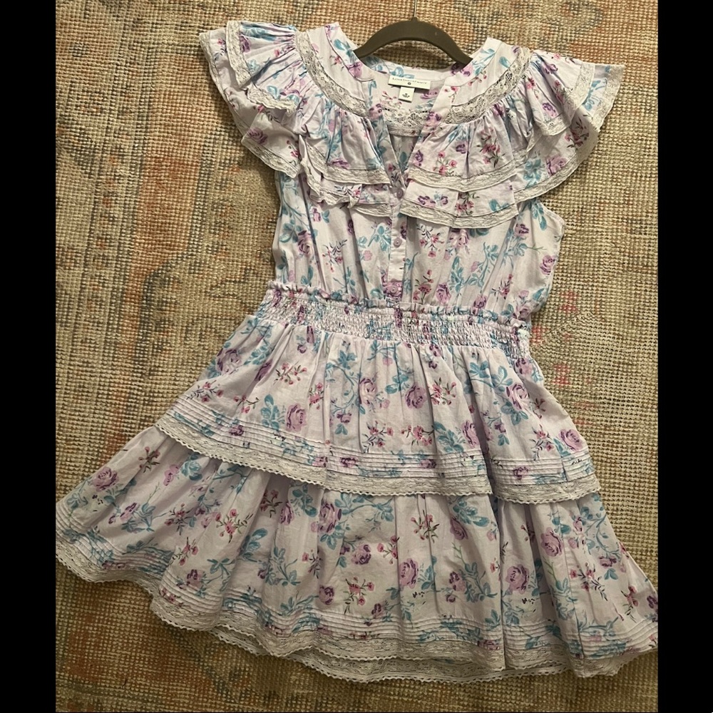 LoveShackFancy Target Collection Purple Floral Dress